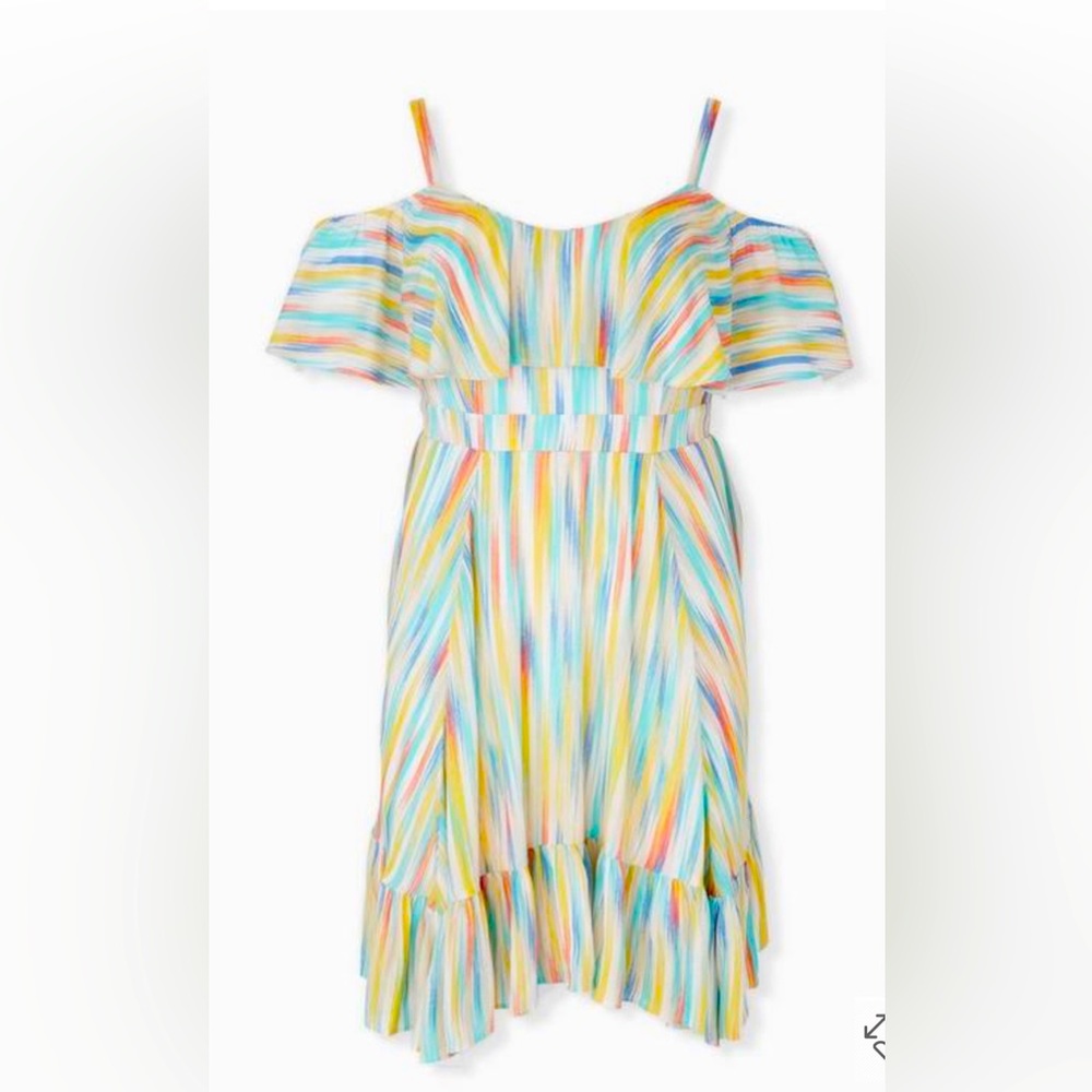 Torrid Mini Gauze Cold Shoulder Skater Dress